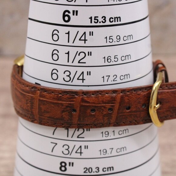 Vintage Paul Sebastian Watch Mens Gold Tone Stainless Steel Classic Leather Band - Picture 9 of 9